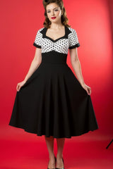 Robe Pin-Up Noire & Blanche – Norma