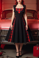 Robe Pin-Up Noire à Bustier Divin – Loretta