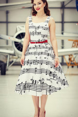 Robe Pin-Up Partition de Musique – Seraphine