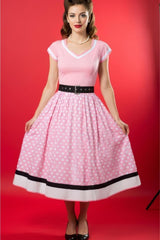 Robe Pin-Up Rose à Pois – Ivy