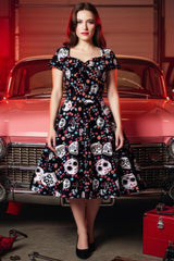 Robe Pin-Up Style Gothique – Margot