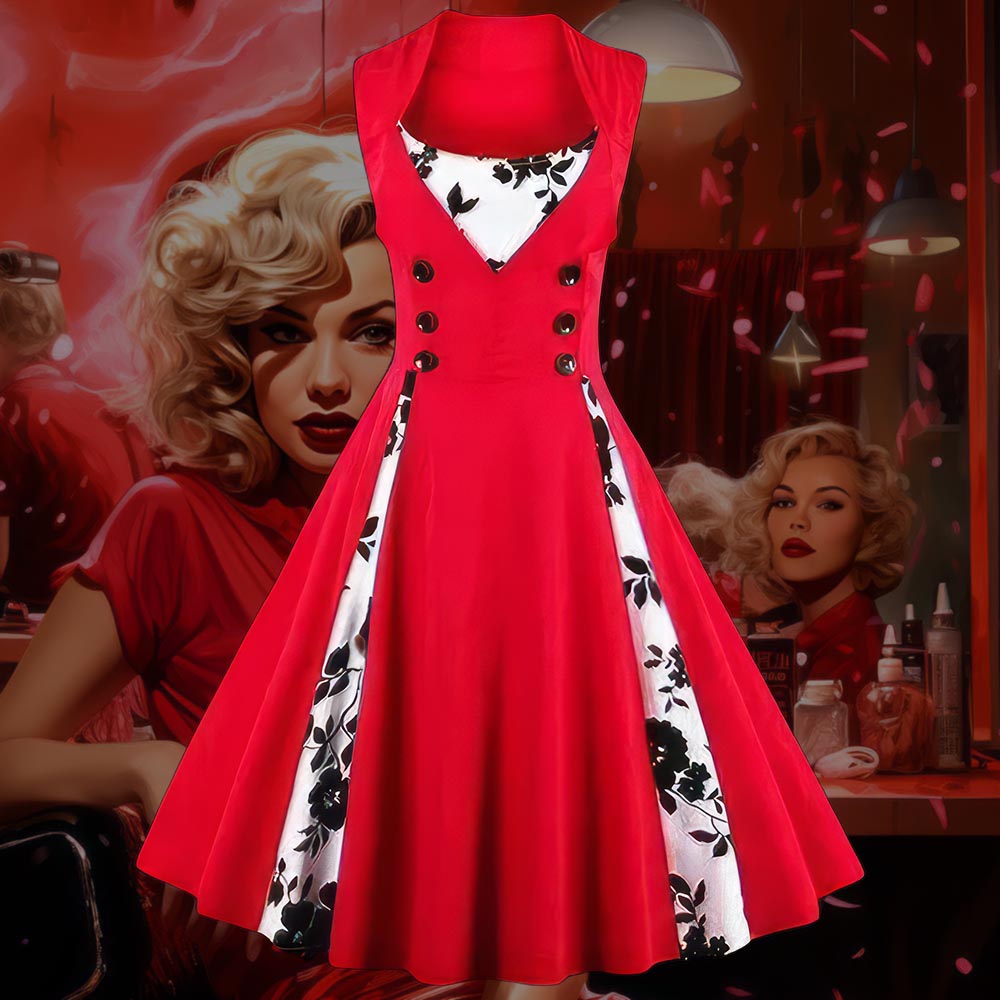 Robe rouge pin online up