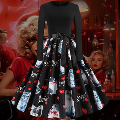 Robe Pin-Up Chats d'Amour – Loreva