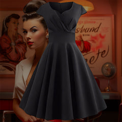 Robe Pin-Up Noir Absolu – Noreen