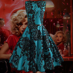 Robe Pin-Up de Soirée Rockabilly – Orphée