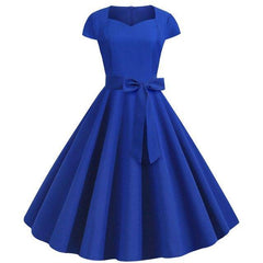 Robe Année 50 Bleu Marine
