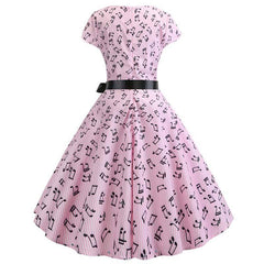 Robe Pin Up Note de Musique