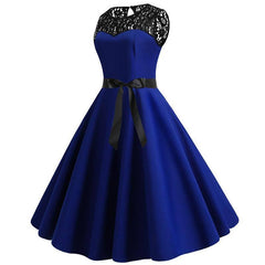 Robe Année 50 Bleu