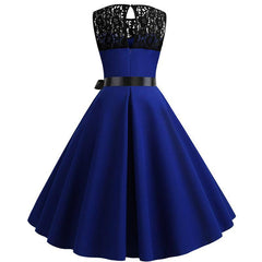Robe Rockabilly Bleu