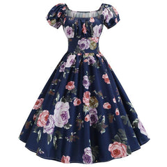 Robe De Cérémonie Vintage Fleurie