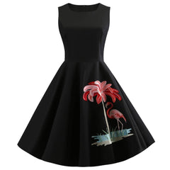 Robe Pin Up Flamant Rose