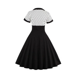 Robe Année 50 Noir Et Blanc