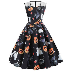 Robe Vintage Halloween Femme