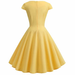 Robe Rétro Jaune