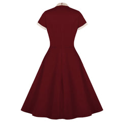 Robe Pin-Up Bordeau