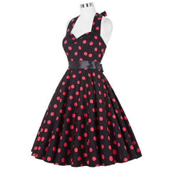 Robe Pin Up Noir Et Rouge