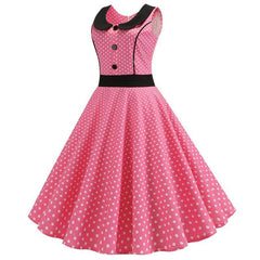 Robe Pin Up Pois Rose