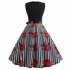 Robe Pin Up à Rayures