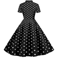 Robe Rockabilly Noir Et Blanc