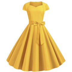 Robe Rockabilly Jaune