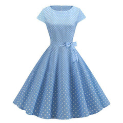Robe Vintage Bleu Ciel