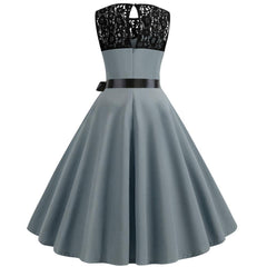 Robe Rétro Grise