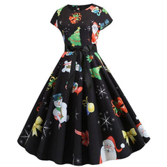 Robe Vintage Motif Noel