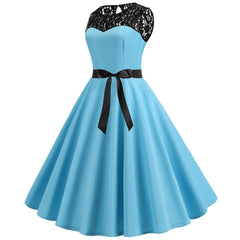 Robe Rétro Turquoise