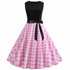 Robe Vintage Vichy Rose