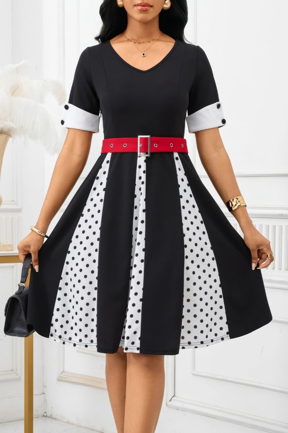 Robe Pin-Up Bicolore
