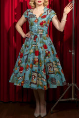 Robe Pin-Up Exotique Romantique – Diane