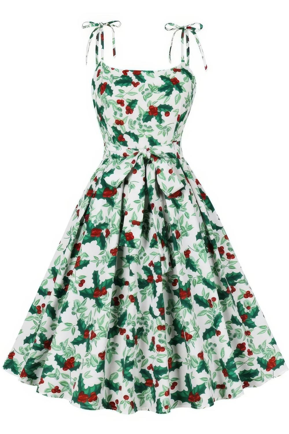 Robe Pin-Up Houx de Noel