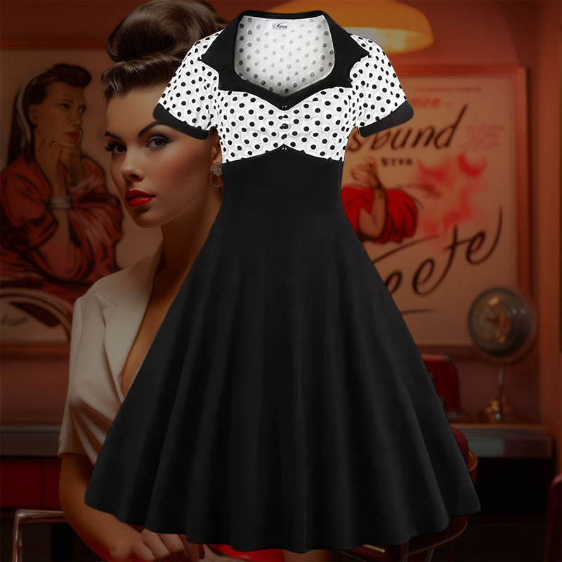 Robe Pin-Up <br> Noire & Blanche
