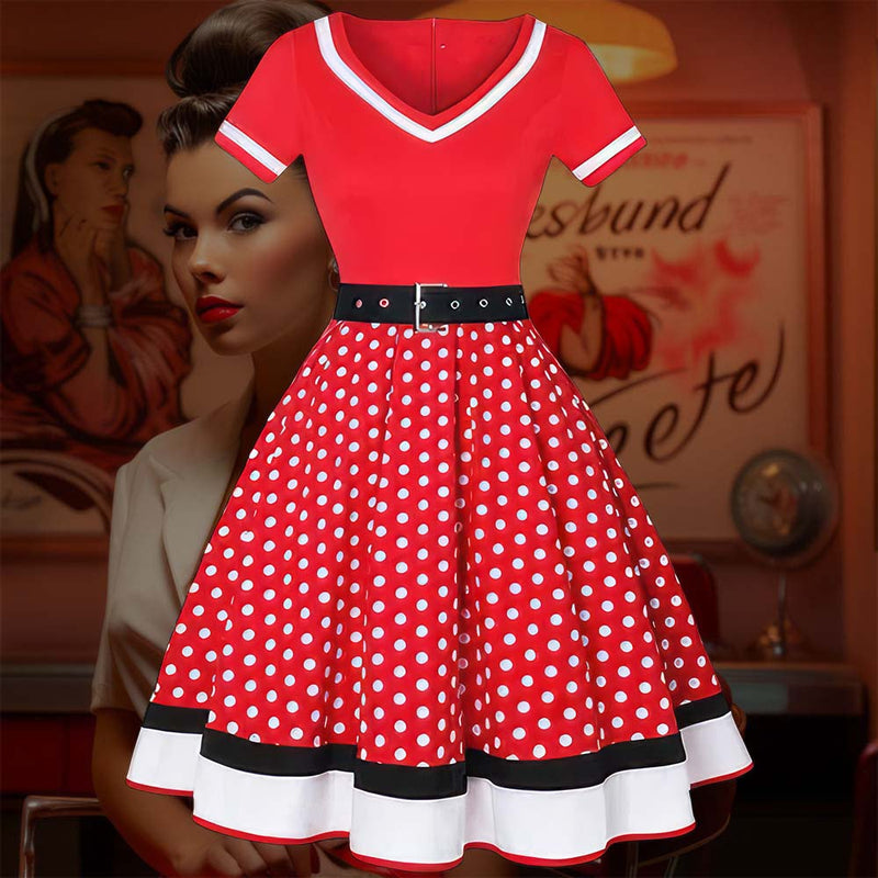 Robe Pin-Up <br> Rouge à Pois