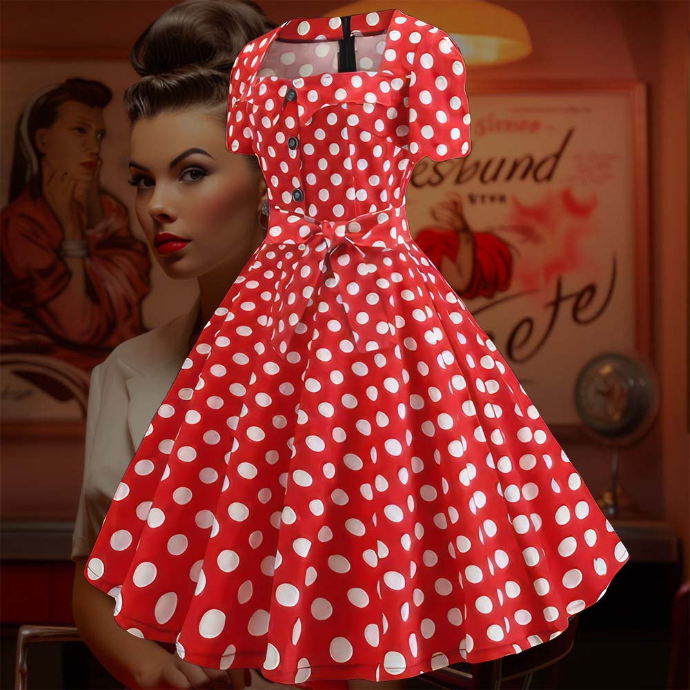 Maillot de bain Vintage taille haute rouge pois – Louise Vintage Maillot de bain Vintage taille haute rouge pois – Louise Vintage