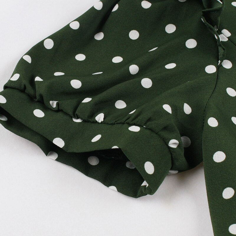 Robe 1950's Vert Foncé