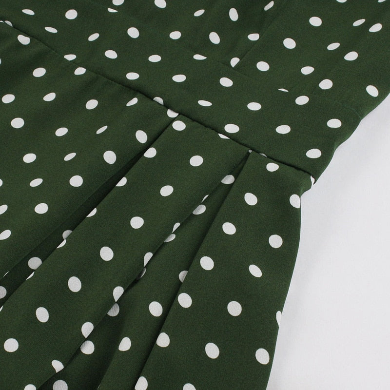 Robe 1960 Vert Foncé