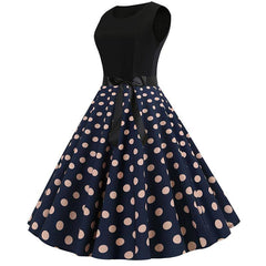 Robe 60's Jupe à Pois