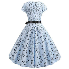 Robe Vintage Bleu Ciel