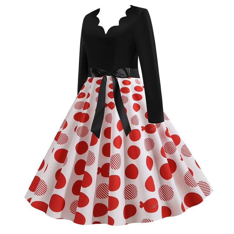 Robe À Pois Année 60