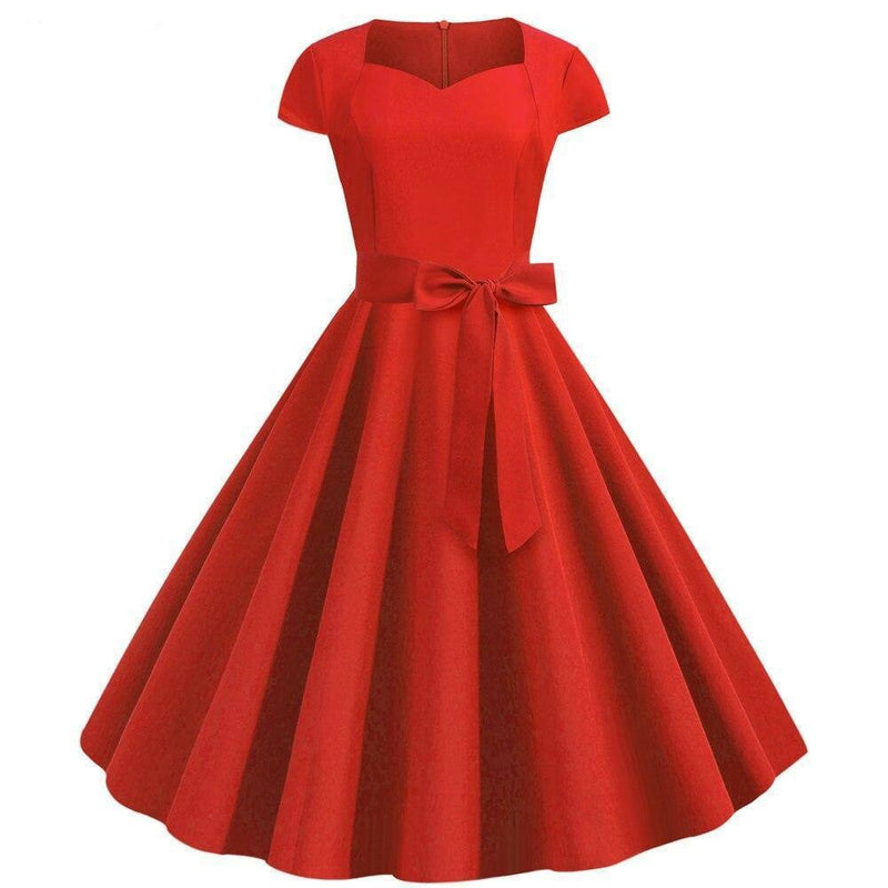 Robe Année 60 Rouge