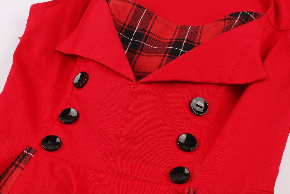 Robe Année 50 Rouge