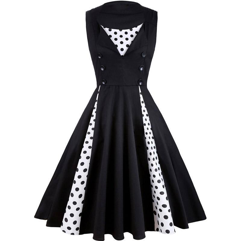 Robe De Soiree Vintage Rockabilly Style Retro Années 50