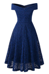 Robe Bleu Marine Vintage