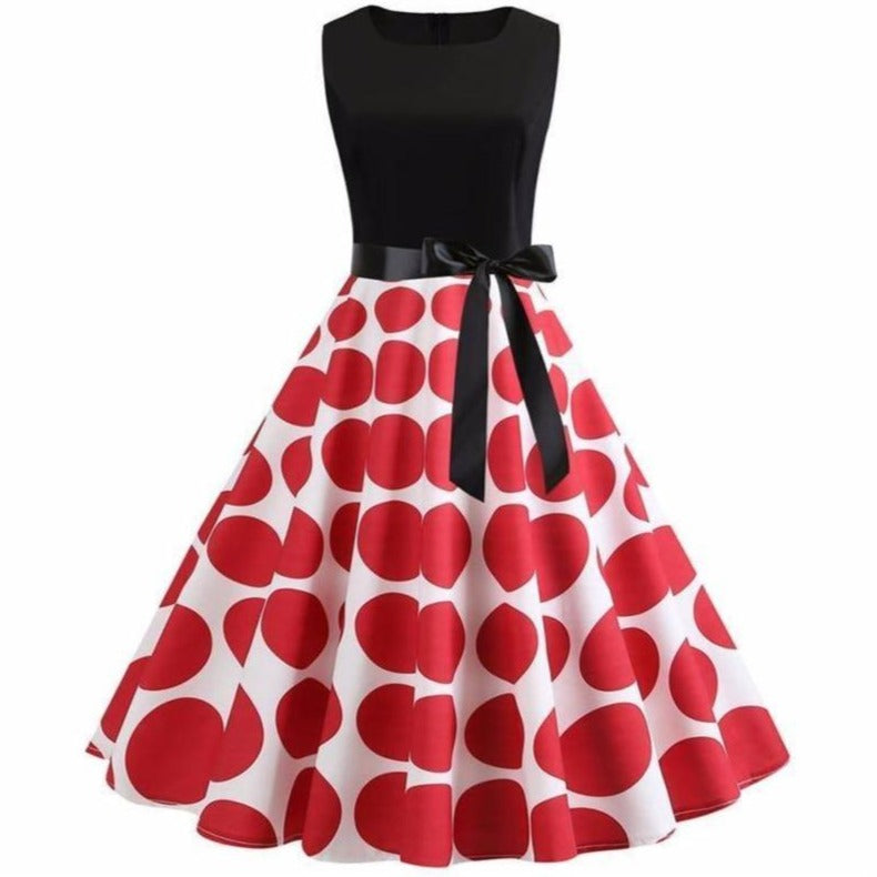 Robe Pin Up Rouge Et Blanche
