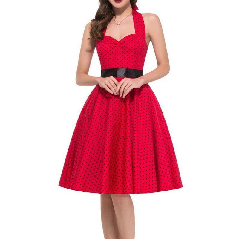 Robe Année 50 Rouge