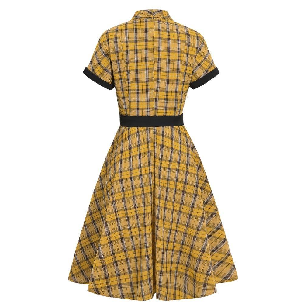 Robe Jaune Vintage