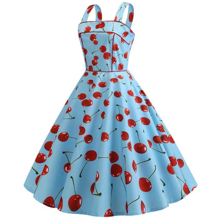 Robe Rétro Cerise
