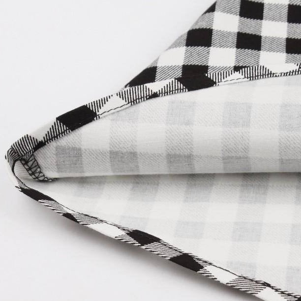 Robe Vichy Rétro Noir et Blanc