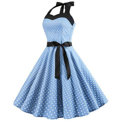 Robe Pin Up Bleu Ciel